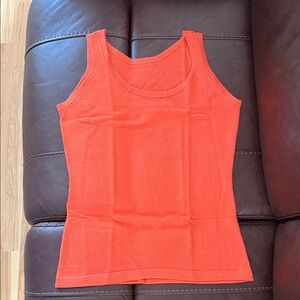 Women’s Sleeveless Knit Tank Top - Orange